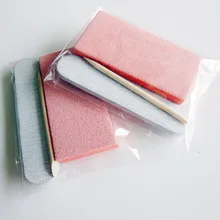 50 шт. мини набор для маникюра и педикюра набор сборный набор для ногтей гостиничная маникюрная пилка буферный блок кутикулы деревянная палочка