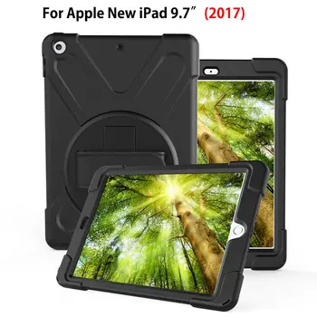 

Case For Apple New iPad 9.7 2018 2017 Kids Protector Cover A1822 A1823 A1893 Funda Tablet Safe Shockproof Silicone Hard Shell