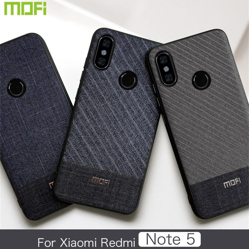 

Note 5 Case For Xiaomi Redmi Note 5 Case Cover Fabric Cloth Mofi For Redmi Note 5 Case Business Dark Handcraft Gentleman Case