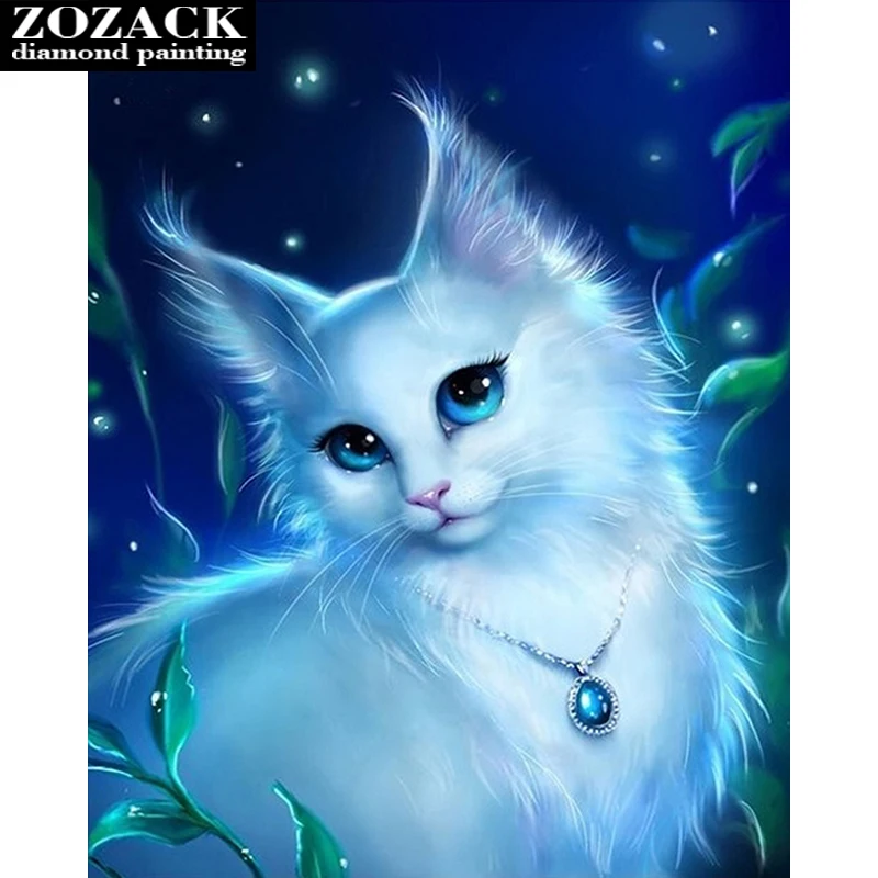 Lovely Cat 5D DIY Diamond Painting Embroidery Paintings Cat Animals