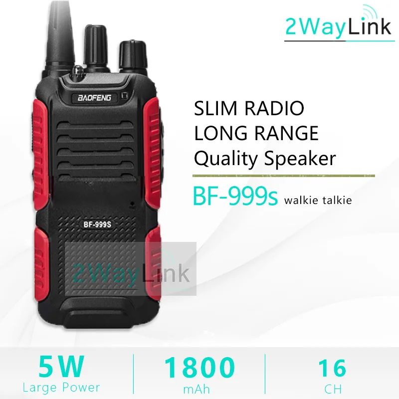 Горячая 5 Вт Baofeng bf-999s плюс Walkies Uhf радио 999(2) двухстороннее радио приемопередатчик для безопасности, отеля, ветчины BF999s обновление 888s - Цвет: Radio Only