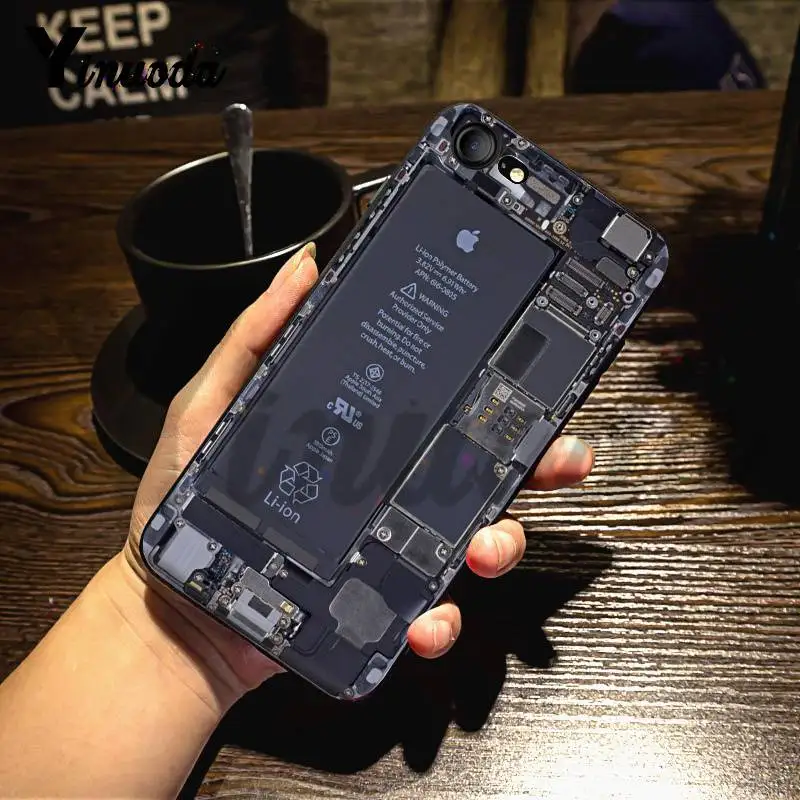 Чехол Yinuoda для iphone 7 6 X роскошная печатная плата оболочка чехол телефона iPhone 6S 6plus