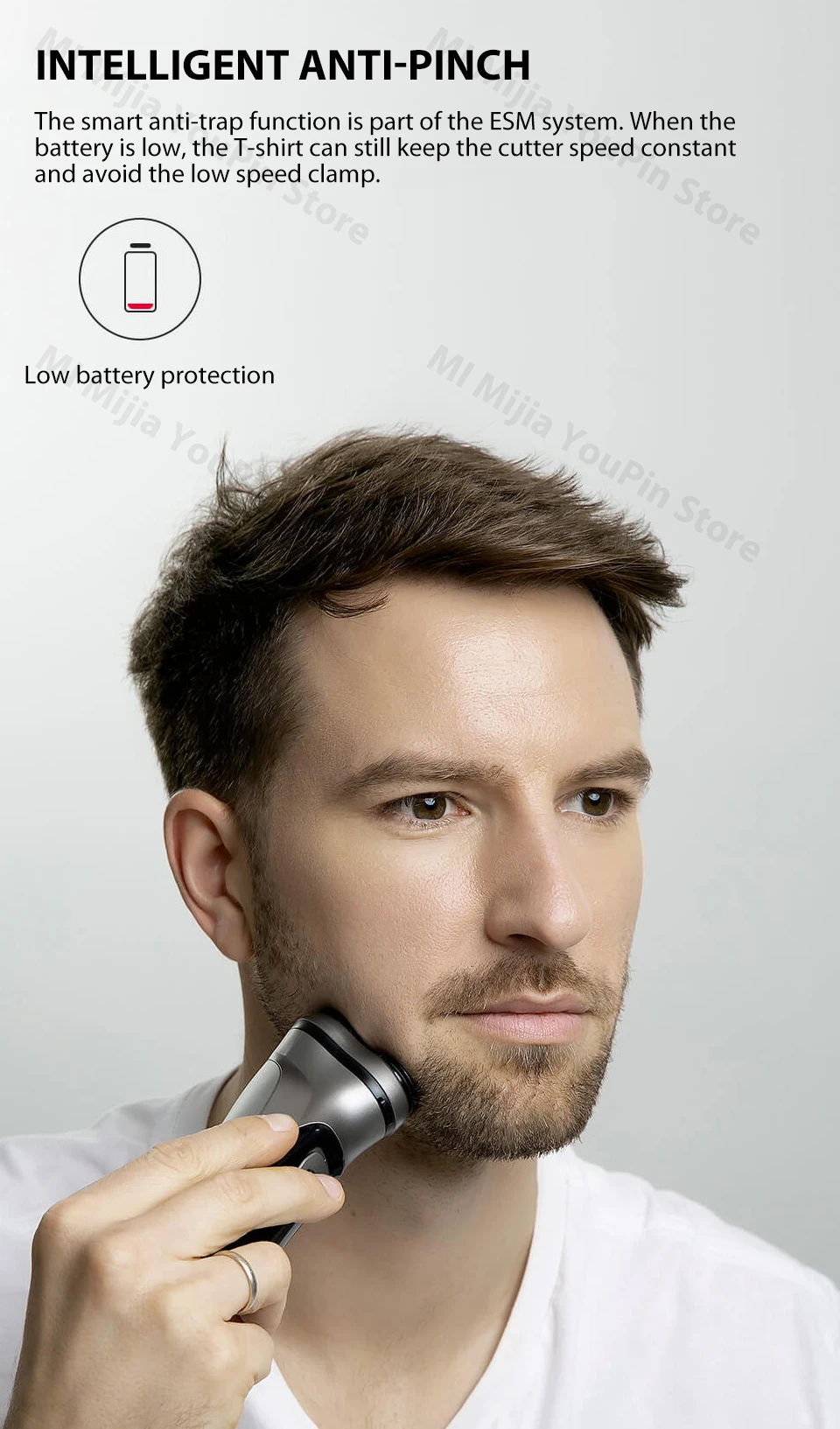 Xiaomi Новинка Enchen BlackStone 3D электрическая бритва для бритья-r Мужская моющаяся перезаряжаемая бритва type-C Мужская бритва для бороды