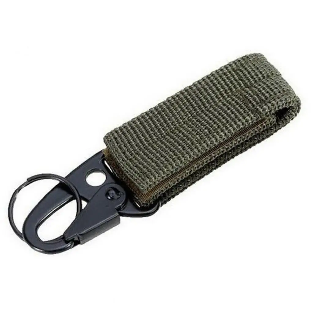 

DC Outdoor Military Tactical Equipment Key Chain Nylon Ribbon Hanging Buckle Olecranon Hook Belt Carabiner Backpack Hook