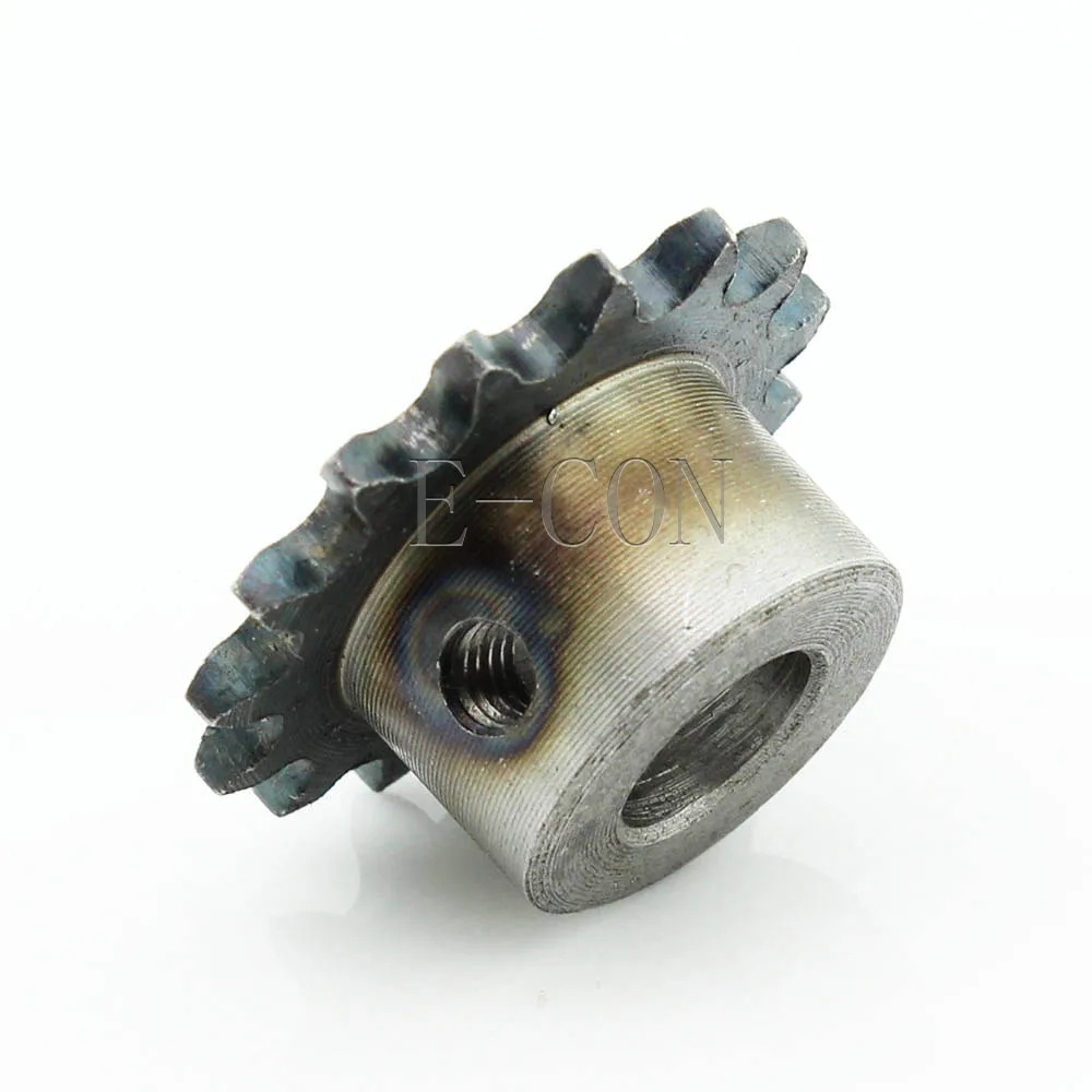 1 PCS 04C 15 Teeth Sprocket Bore 10mm Metal Pilot Motor Gear Roller Chain Drive 25H 15T 2" for Motorcycle Timing Chain DIY