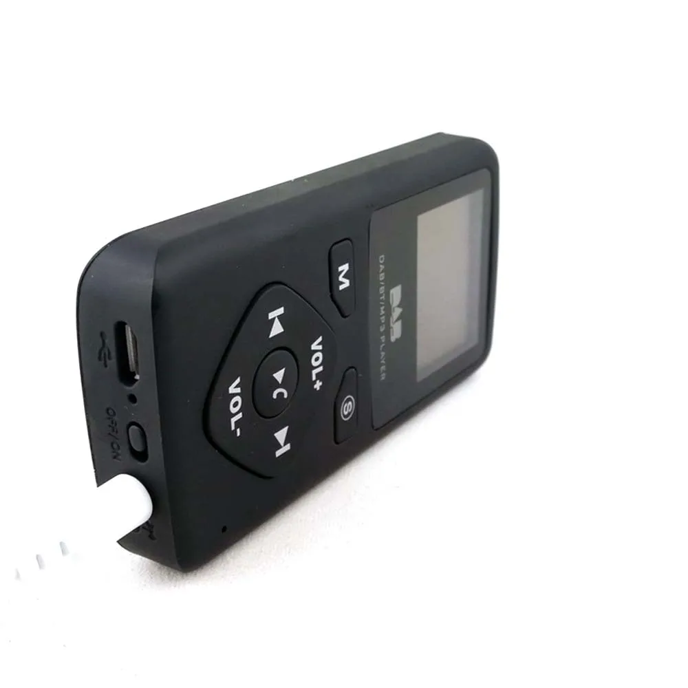 JINSERTA портативный DAB/DAB+ карманный цифровой радиоприемник Bluetooth MP3 плеер Поддержка TF карта воспроизведения с наушником
