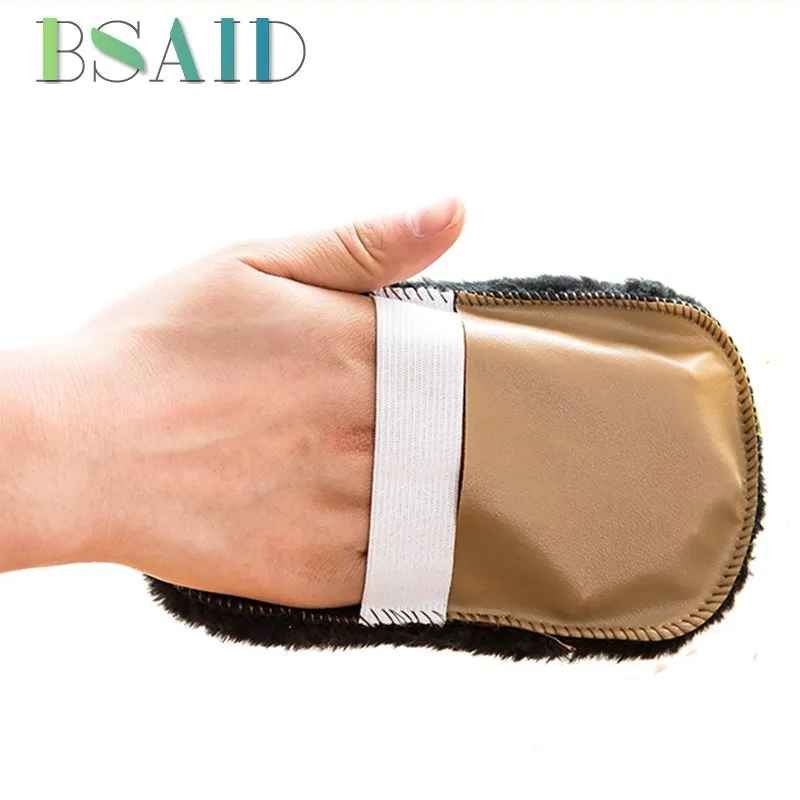BSAID1Pcs Glove Shoe Brush Cleaning Polishing Faux Soft BSAID1Pcs Glove Shoe Brush Cleaning Polishing Faux Soft