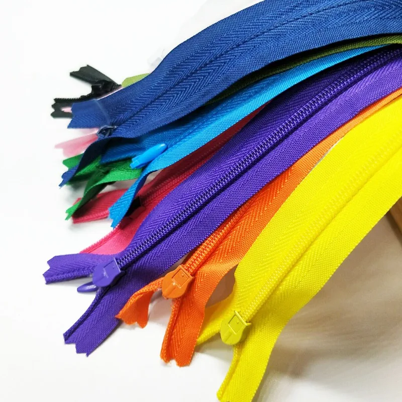 Hl 11pcs 28cm Length Colorful Invisible Close End Nylon Zipper Garment Bags Accessories Sewing Notions A159 Zipper Nylon Zipper Sewinggarment Zippers Aliexpress