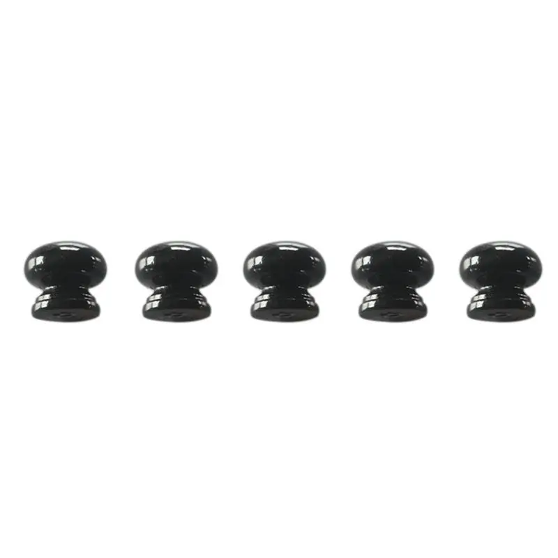 

Kitchen Cabinet Wood Wooden Pull Button Grab Handle Black 20 * 24 * 20mm 25pcs