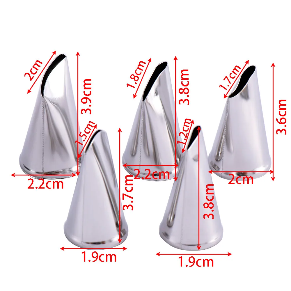 5pcs/set Cake Decorating Tips Set Cream Icing Piping Sugar craft Rose Nozzle Pastry Tools Fondant Decorating Tools 5pcs/set Cake Decorating Tips Set Cream Icing Piping Sugar craft Rose Nozzle Pastry Tools Fondant Decorating Tools