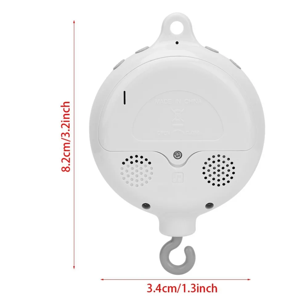 Детская музыкальная шкатулка Поворотная Мобильная кроватка-кровать движение по часовой стрелке Мобильная музыкальная новорожденная колокольчик крепление для детской кроватки кронштейн для рук заводная погремушка игрушки