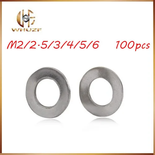 wave washer 100Pcs DIN137A GB860 M2 M2.5 M3 M4 M5 M6 304 Stainless