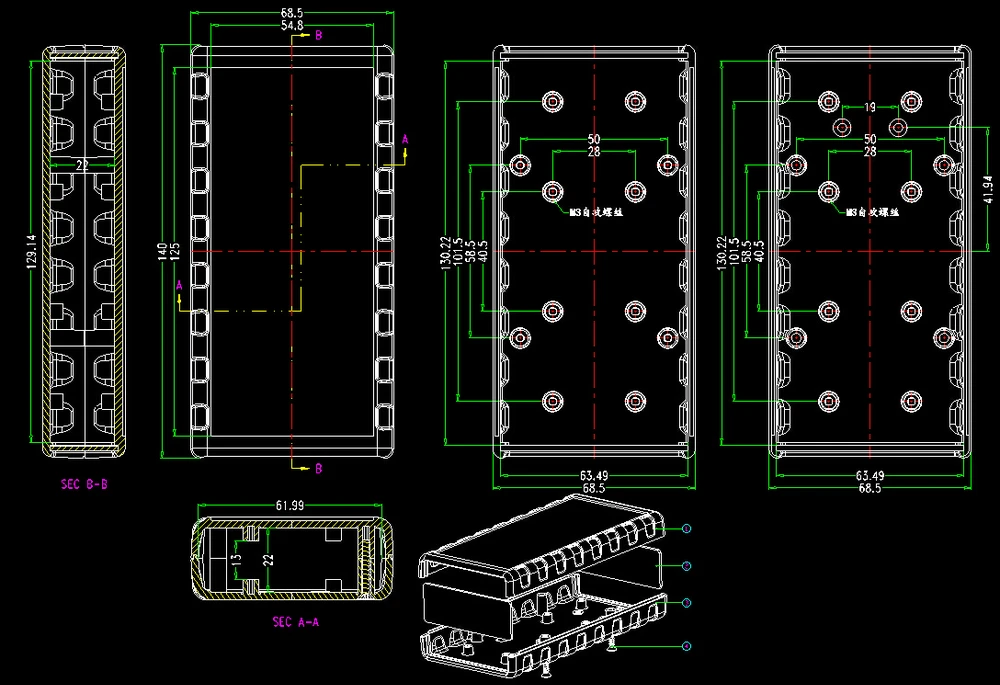plastic enclosure for electronics control box szomk diy enclosure junction box plastic housing small abs instrument enclosure distribution box black plastic box enclosure electronics case  (29).jpg
