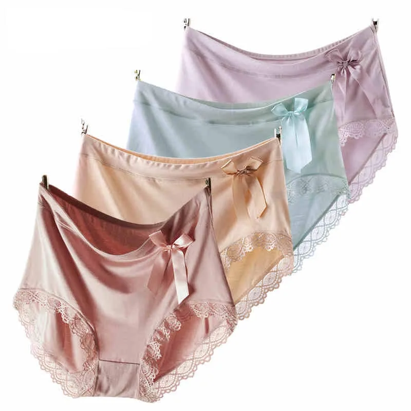 

RUIN JS1 4PCS Women'sPpanties Model And Lace Underwears XL-5XL