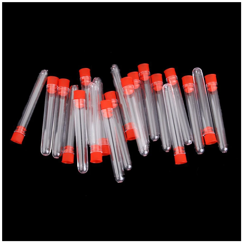 

20 pcs Plastic Hard Test tube Laboratory Test Tool