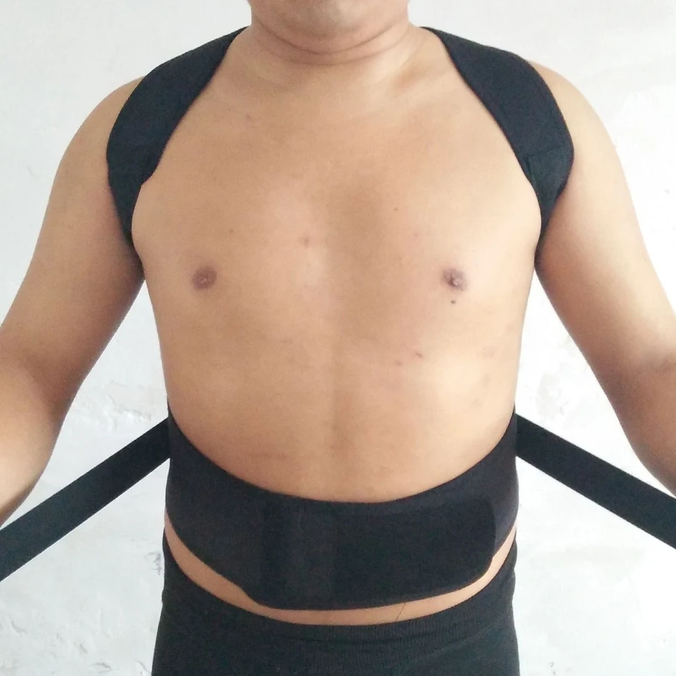 Магнитный плечевой пояс поддержки Ортопедический Корсет Корректор осанки Brace упражнения для улучшения пояс для коррекции осанки мужчин