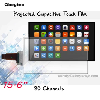 

Obeytec 15.6" Transparent Interactive Touch Foil ,10 touches, Flexible, Clear, Support 3-12 mm thickness Tempered Glass Cover