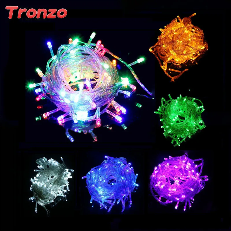

Tronzo 10M Xmas Light LED Outdoor Wedding Decoration For Home Waterproof String Light Birthday Tree Ornament EU PLug