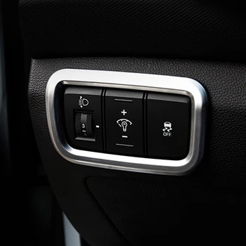 

For Hyundai Creta ix25 Chrome accessories Headlight switch frame cover styling decoration ABS Interior Refit products 2016 2017