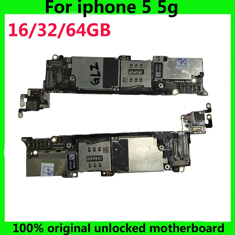 

Worldwide Used IOS system Logic board For iphone 5 5g 16g 32g 100% original motherboard 16GB 32GB 64G Factory Unlocked mainboard