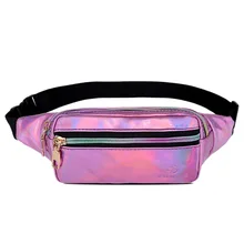 Модные женские туфли Повседневное блестящие Waistbag лазерный Кроссбоди сумка на талию наружная кошелек женская сумка для путешествий, сумка для шоппинга, сумка поясная сумка