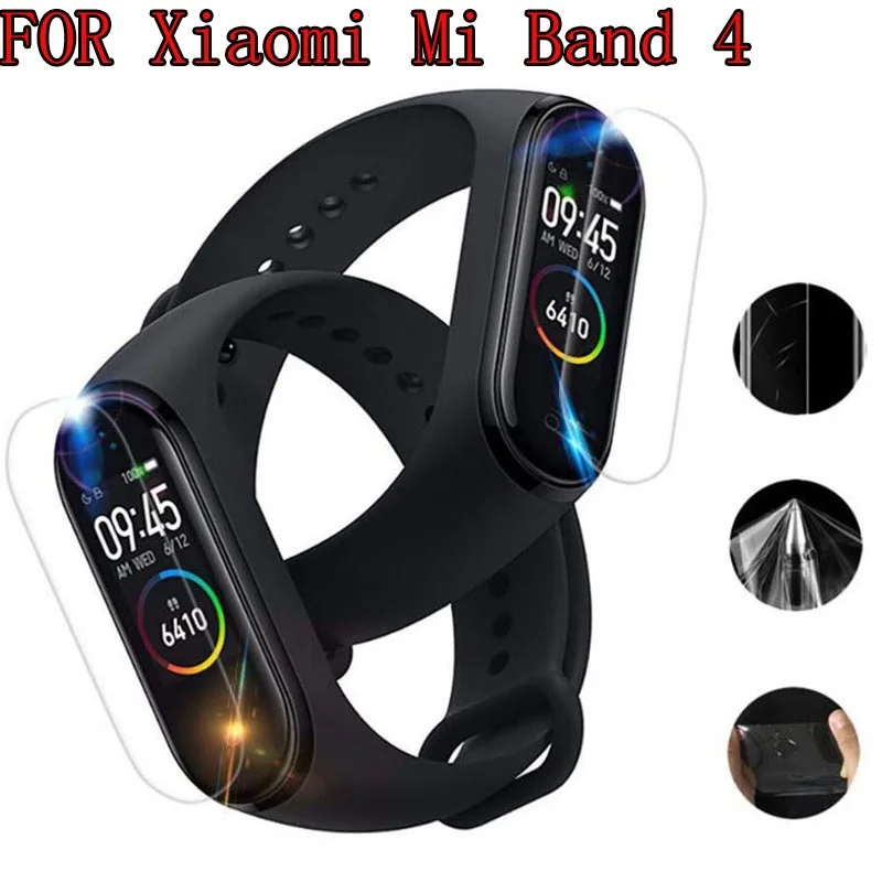 

5Pcs Mi Band 4 Screen Protector Film For Xiaomi Mi Band 4 Ultra Thin Miband 4 Film Full Cover Soft TPU Cover NOT Tempered Glass