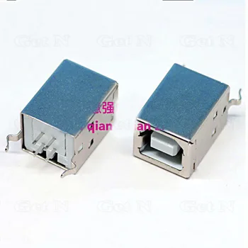 

100pcs/lot Square Type B USB Receptacle Socket Port Flat Angle for Printer