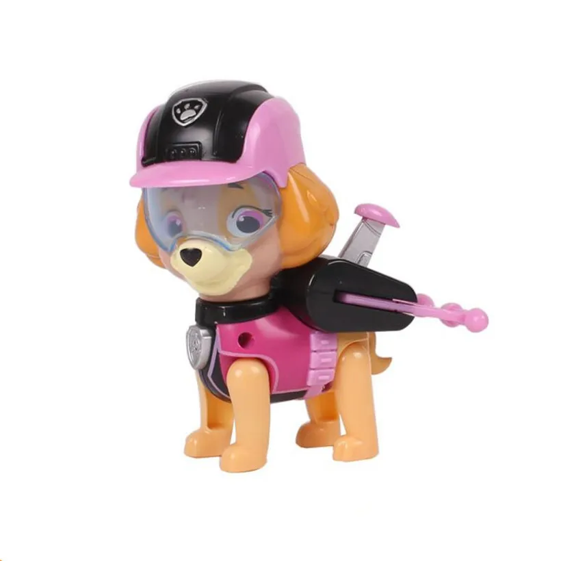 Стиль, собачий патруль, аниме, фигурка щенка, игрушка, фигурка, модель Patrulla Canina, игрушки для детей, подарки - Цвет: pink