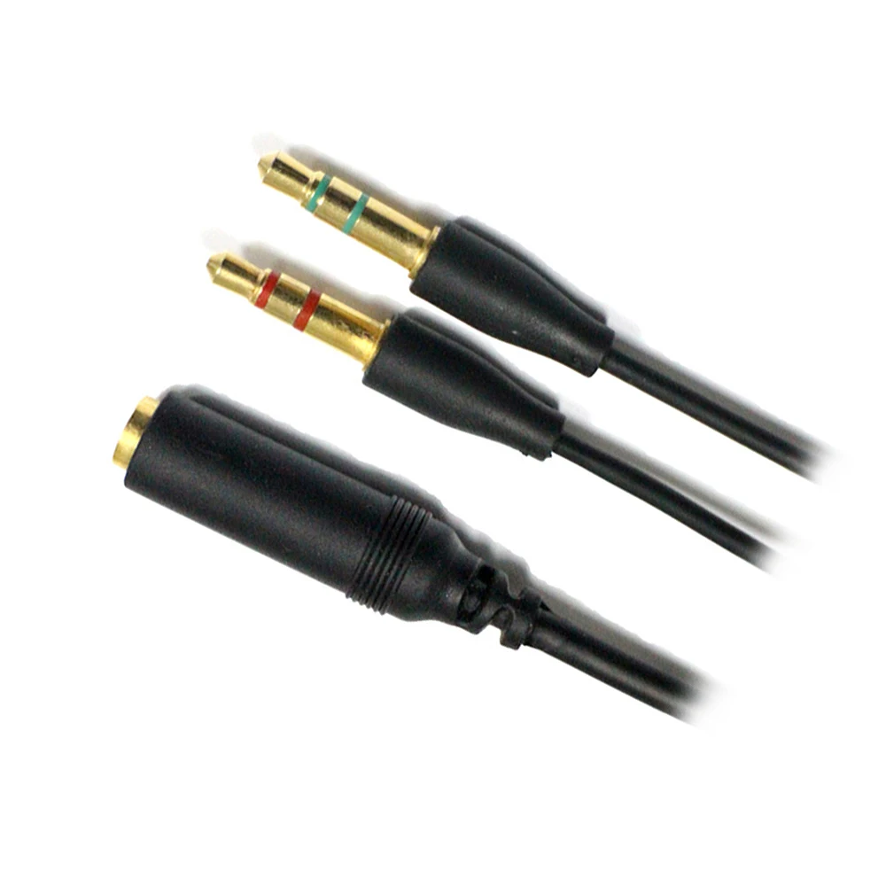 Mobile font b Phone b font Earphone Headphone Female To 2 Male Audio And Mic Adapter
