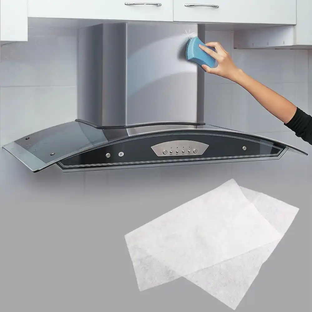 Clean Cooking Nonwoven Range Hood Grease Filter Kitchen Supplies