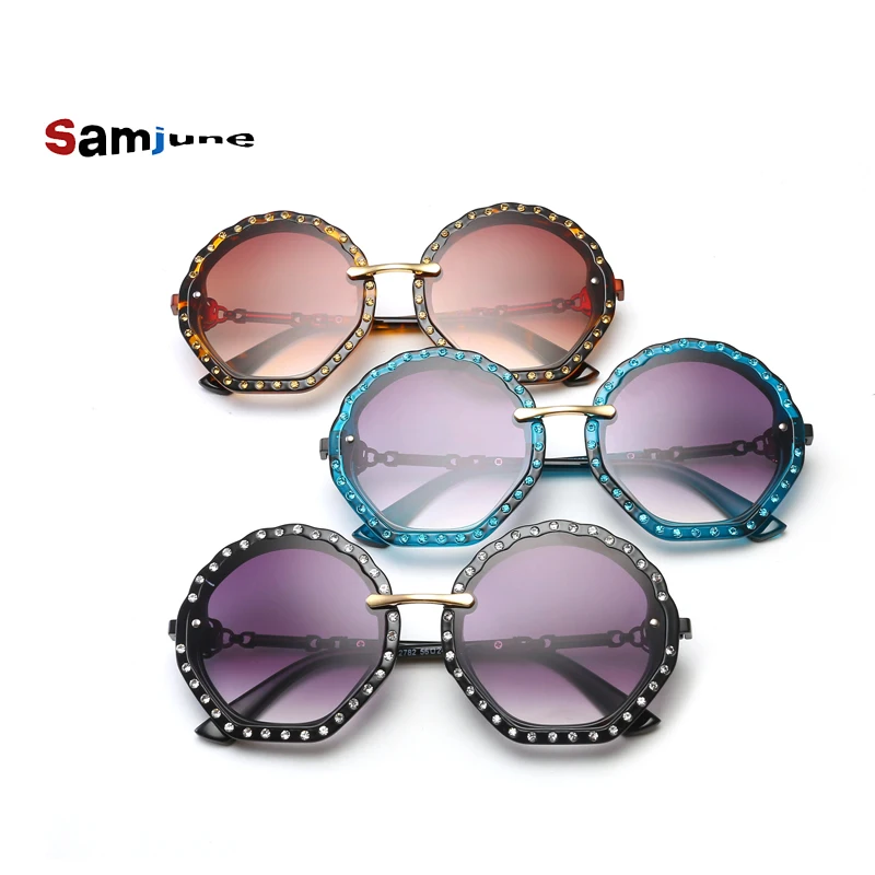

Женские солнцезащитные очки с градиентом, круглые очки с жемчугом и бриллиантами, новинка 2019, модные роскошные брендовые солнцезащитные очки с металлической оправой, женские солнцезащитные очки UV400