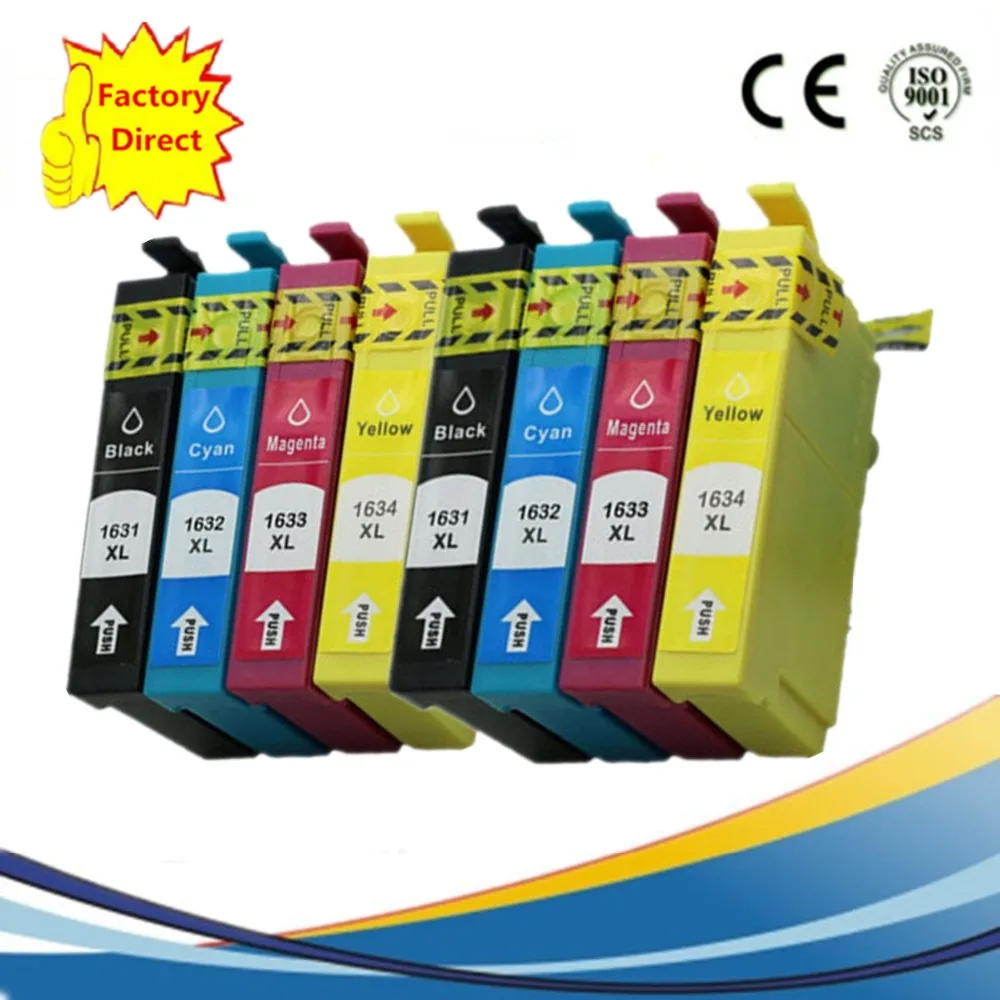 

WorkForce WF-2540WF WF-2630WF WF 2510 WF XL Cartridges T1621 T1634 ( T1631 T1634 ) Cartridge With Chip Replacement