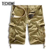 Новинка года Arraive мужские Топ Модные с несколькими карманами однотонные мужские s Карго короткие брюки высокое качество летние брюки плюс размер мужские брюки