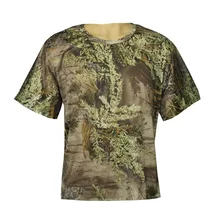 Лайкровая дышащая быстросохнущая камуфляжная футболка для охоты, рыбалки, походов, топы для мужчин размера плюс, свободная футболка с круглым вырезом и коротким рукавом