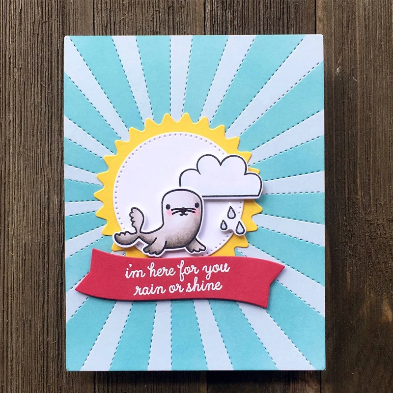 

Sunrise Cutting Die Scrapbooking DIY Template Paper Card Album Photo Making Embossing Stencil Handmade Decoration