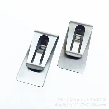 

Stainless Steel Slim Money Wallet Clip Clamp Card Bank Credit Business Card Holder Paper Clip