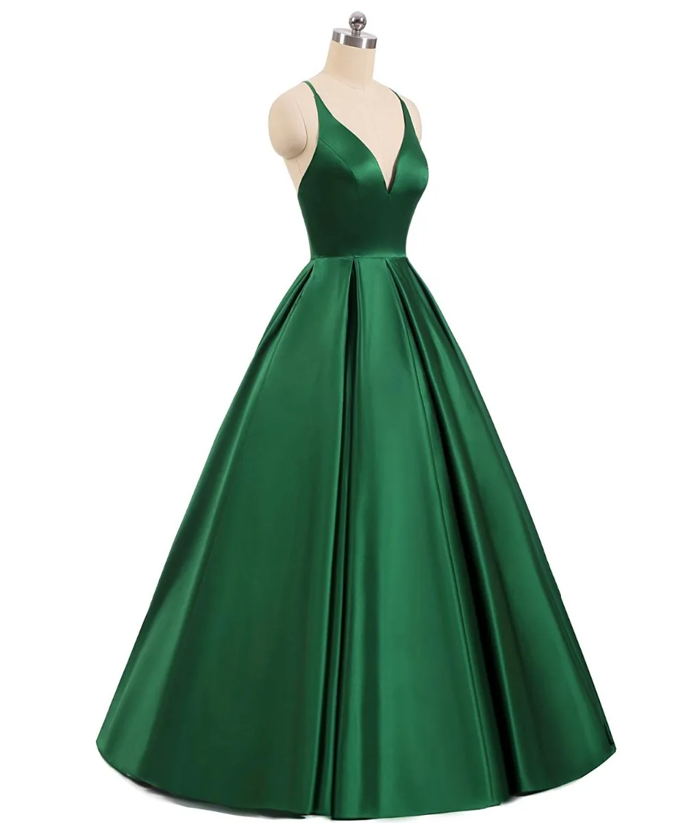 elegant green gown