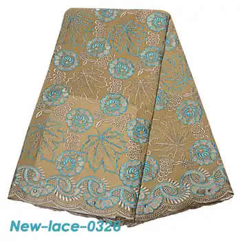 

Hot Sale African Cotton Swiss Voile Lace Fabric High Quality With Stones Swiss Voile Switzerland African Lace Fabric VU001