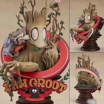 

Marvel Guardians of The Galaxy Avengers Cute Groot Rocket Raccoon & Tree Man Yeah Baby Chess Superlog Ver. Action Figure Toys