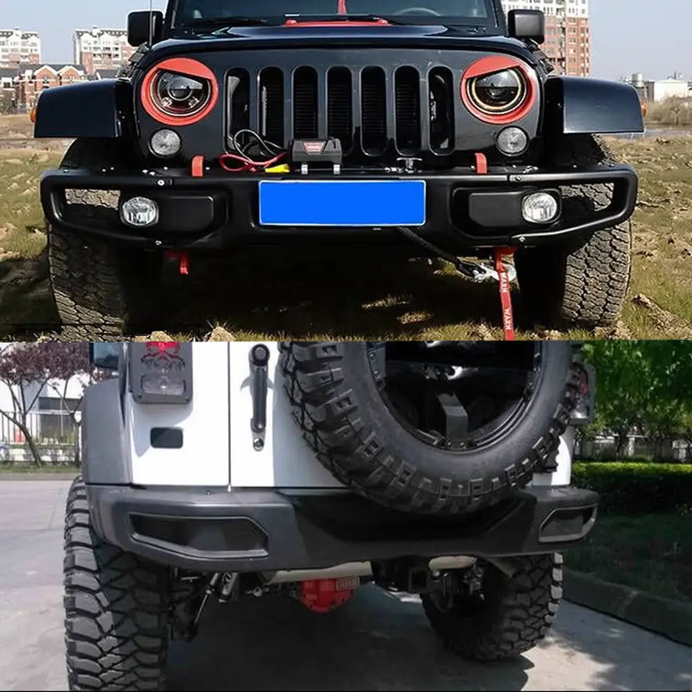 Parachoques trasero del 10 ° aniversario para 2007-2017 Jk Wrangler J087-2