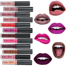 PHOERA Sexy velours mat rouge à lèvres imperméable hydratant brillant à lèvres maquillage longue durée cosmétiques 12 couleurs TSLM2