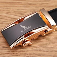Famous Brand Belt Men 100% Good Quality Cowskin Genuine Luxury Leather Men’s Belts for Men,Strap Male Metal Automatic Buckle