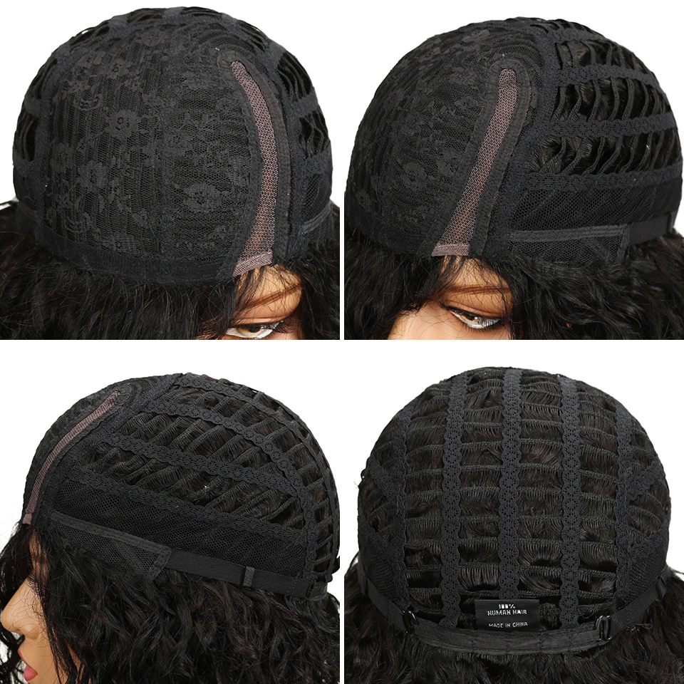 Sleek Brazilian Curly Human Hair Wigs For Black Women Fashion Wavy Wig Part Lace Wig 99J T1b/27 Cheap Ombre Human Hair Wig