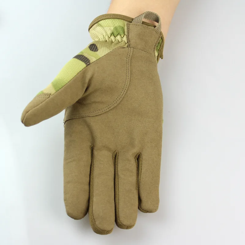 Охотничьи перчатки на открытом воздухе теплые зимние камуфляжные коммандос страйкбол CS тактика боевые перчатки водостойкие для охоты