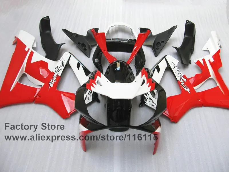 Набор обтекателей для мотоциклов HONDA CBR929RR 2000 2001 CBR 929RR 00 01 900RR красные белые