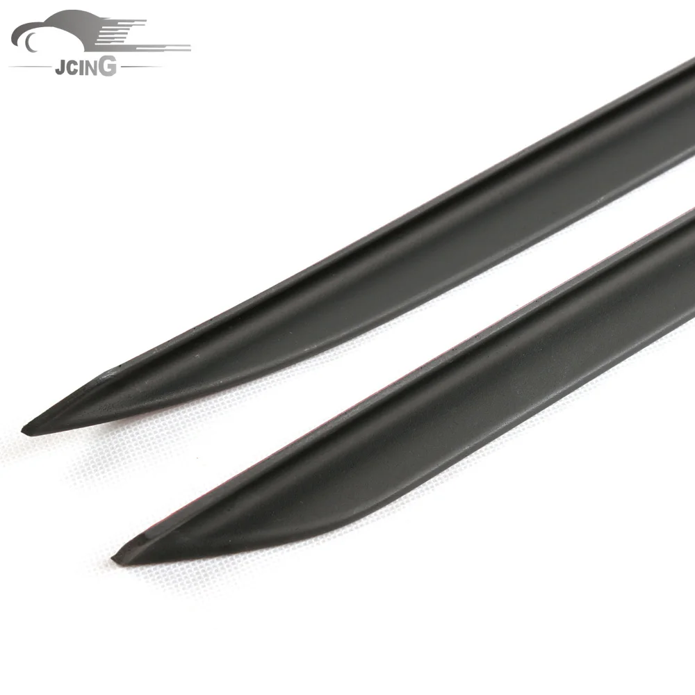 Car Rear Window Fin Side Fins Wing Windshield Spoiler For BMW E71 X6 X6M 2008-2013 PU Black Primer 1Pair