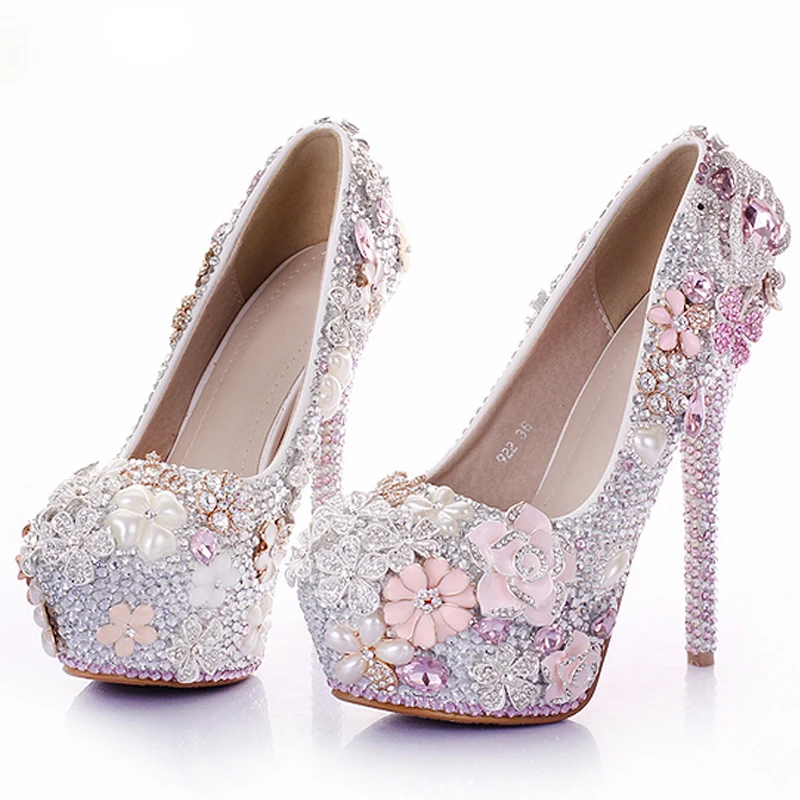 pink bridesmaid shoes