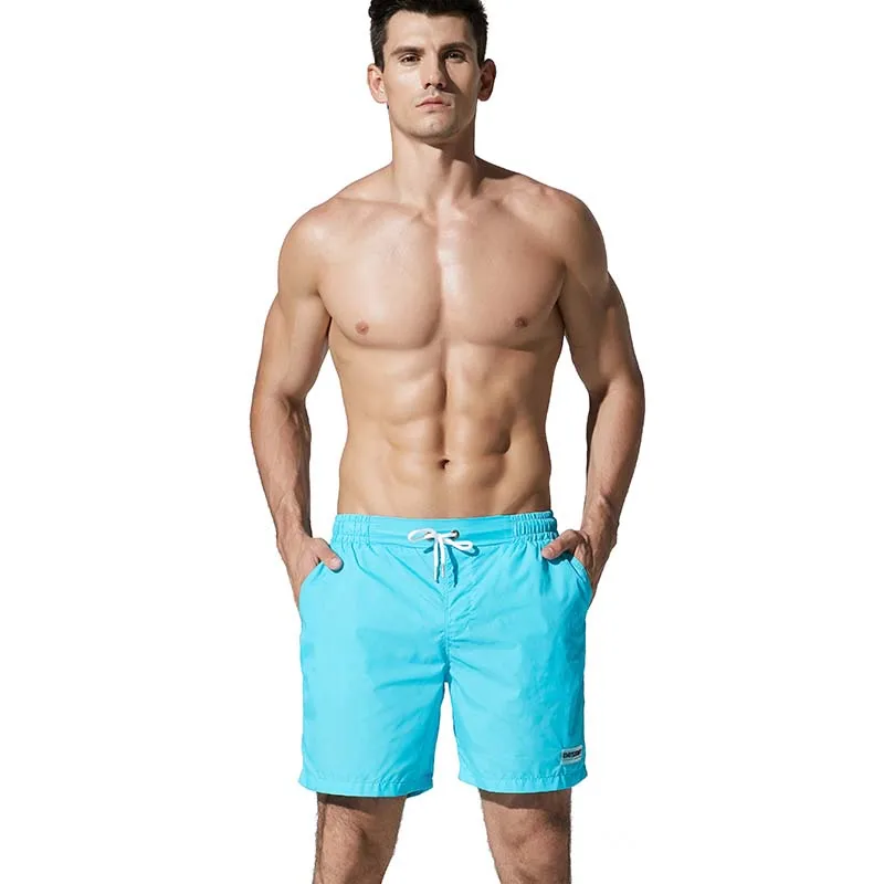 

New 2019 Solid Men's Shorts Summer Mens Board Beach Shorts Quick Drying Man Jogger Boxers Sweatpants Swimwear Desmiit Brand
