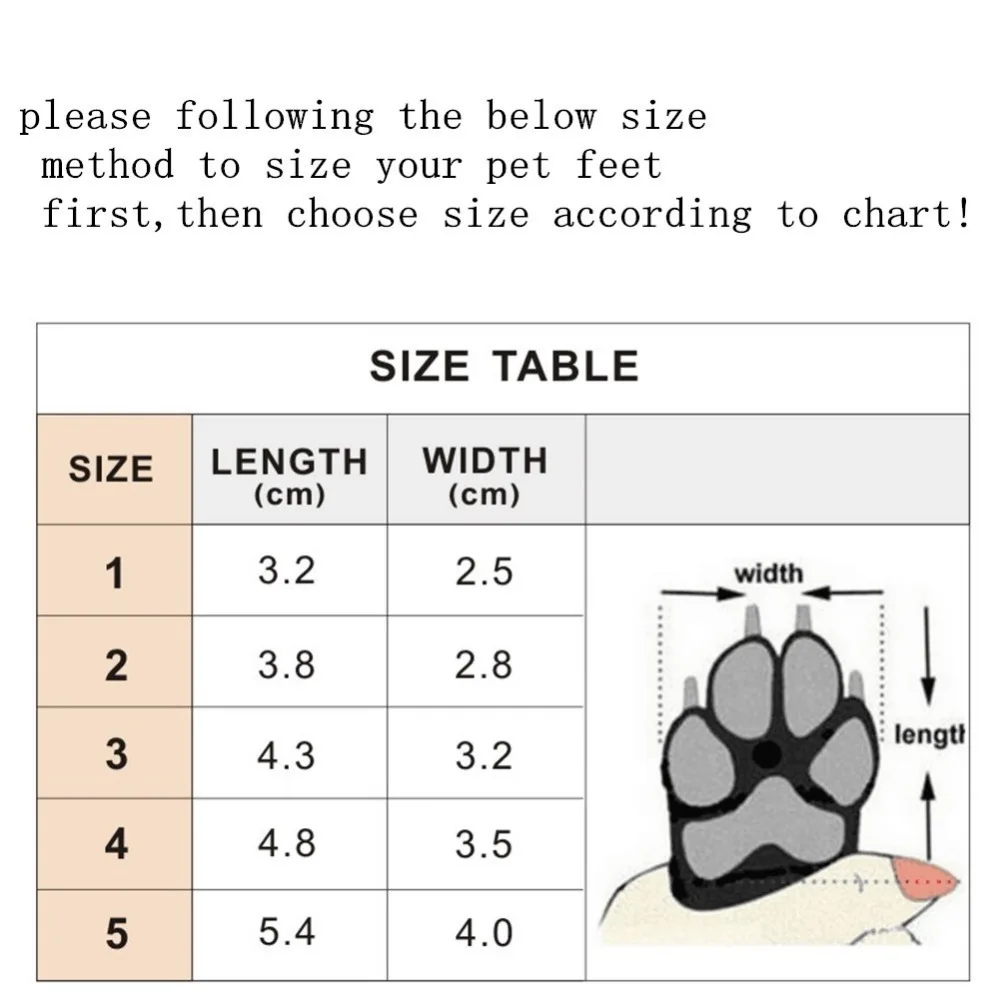 4 Pcs Thick Snow Dog Shoes Wholesale Pet Chihuahua