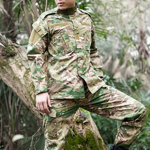 CPBK камуфляжная армейская военная форма мужские тактические брюки карго Bdu боевая униформа на открытом воздухе Кемпинг Охота мужские комплекты одежды - Цвет: CP